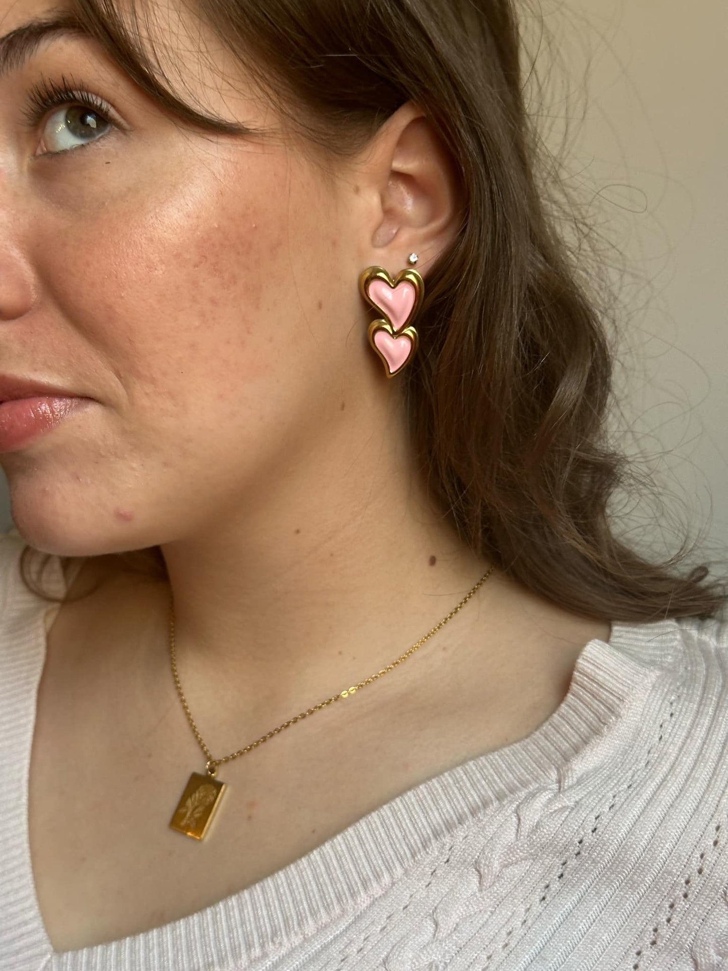 Philia Double Heart Earrings