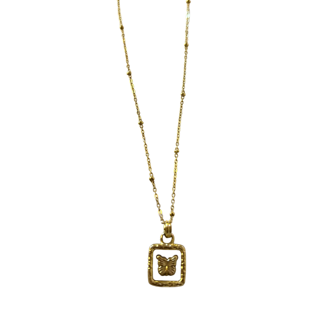 Skipper Butterfly Necklace