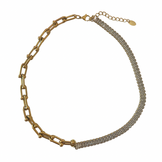 Linked Diamonds Chain Necklace